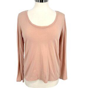 Pact Womens Organic Cotton Long Sleeve Top In Light Pink Size Medium